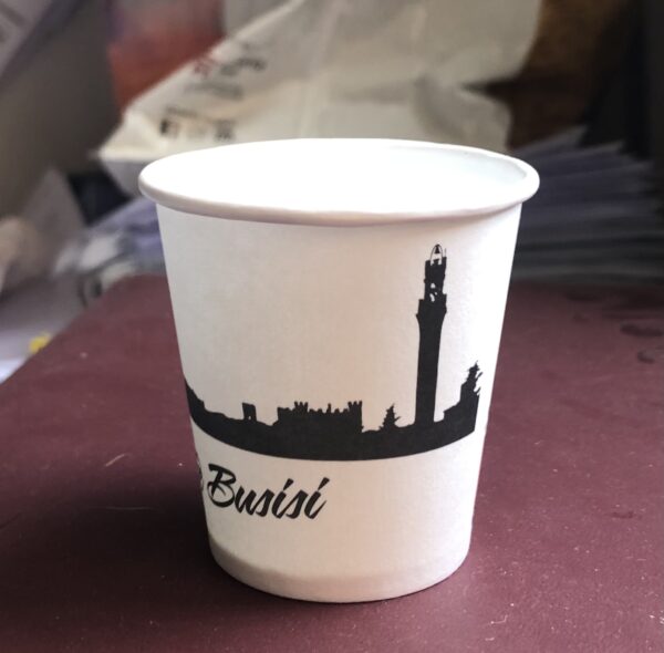 Bicchiere Caffe' cartoncino 90ml. CAFFE' BUSISI PZ.50